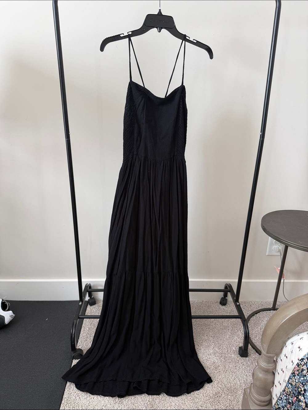Universal Thread Black Spaghetti Strap Maxi Dress